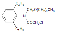 Butachlor structural formula